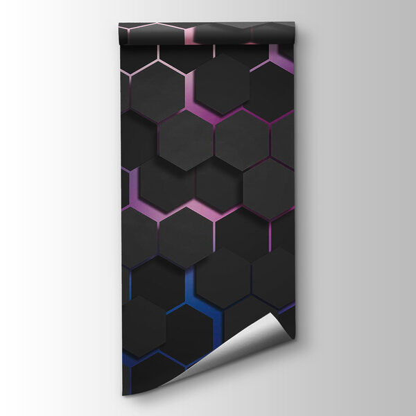 Group of black hexagons
