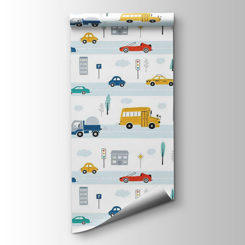 Pattern of cars and trucks