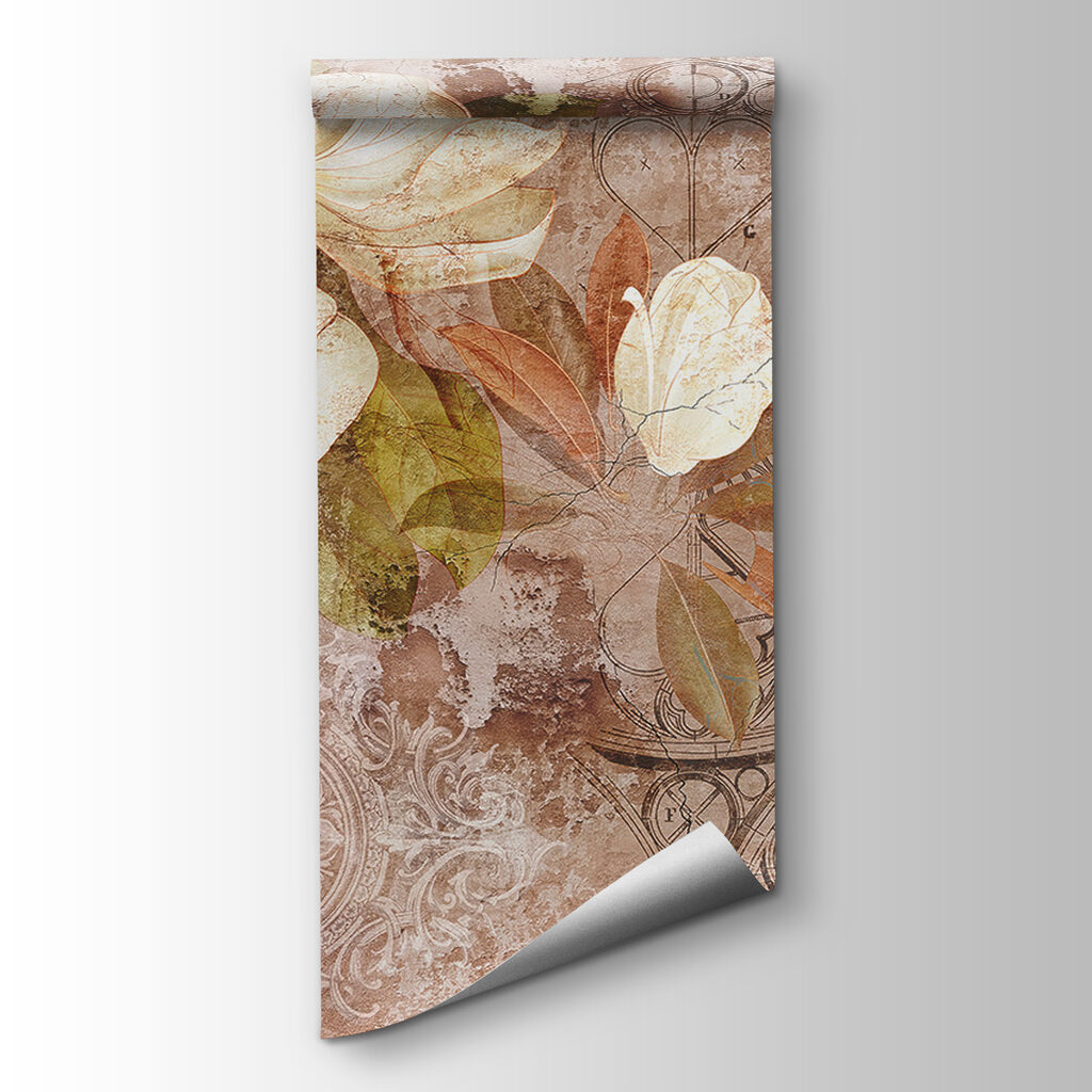 Floral elegance meets vintage artistry