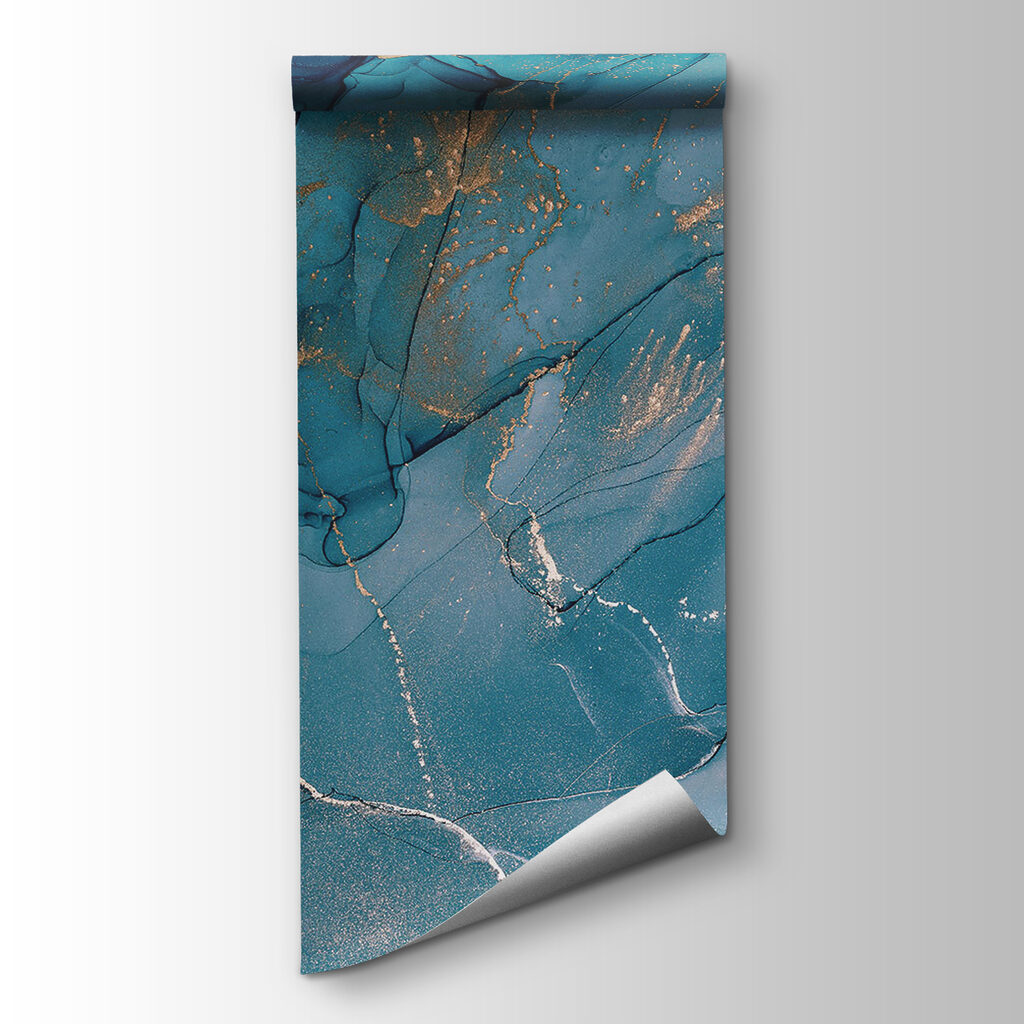 Azure currents with silvery traces Azure currents with silvery traces