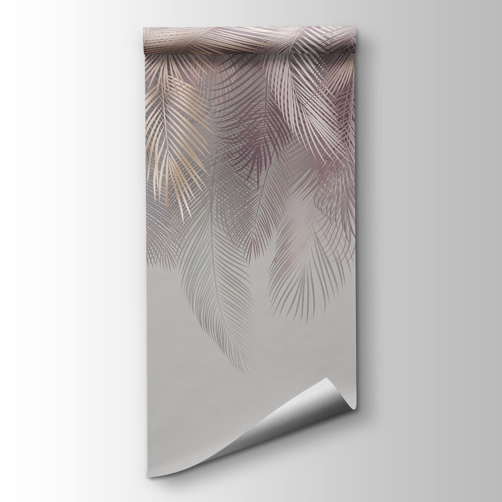 Delicate leaves in soft pastel hues Delicate leaves in soft pastel hues