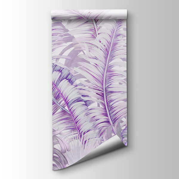 Delicate purple fern pattern design