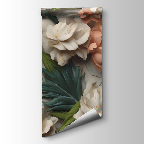 Delicate flowers with lush greenery