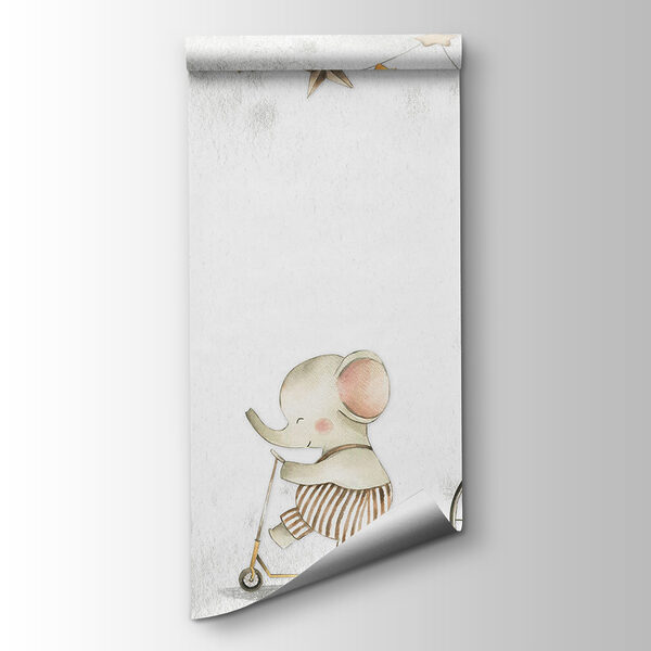 Group of animals riding a bicycle Group of animals riding a bicycle