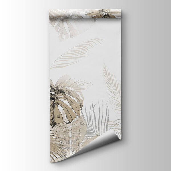Tropical leaves in soft neutral tones Tropical leaves in soft neutral tones