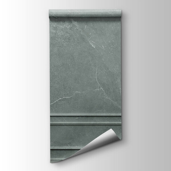 Grey stone wall with square designs