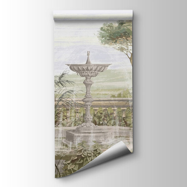 Water fountain in a garden