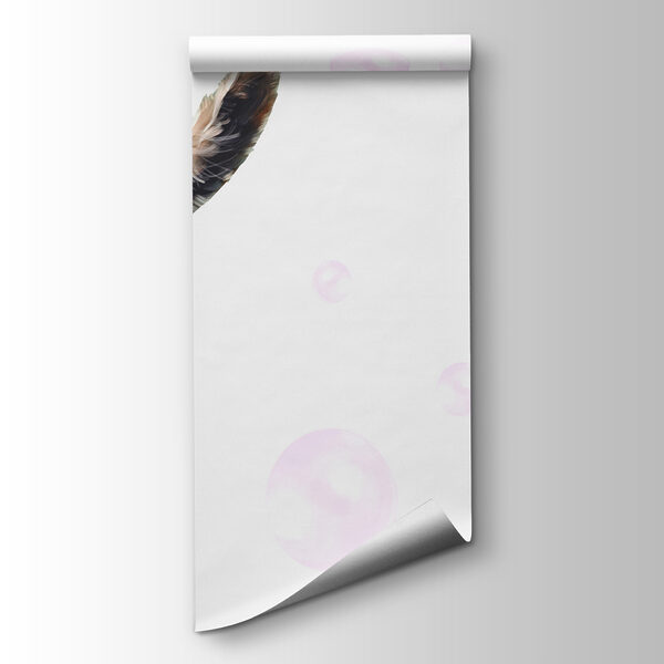 A llama blowing a bubble A llama blowing a bubble