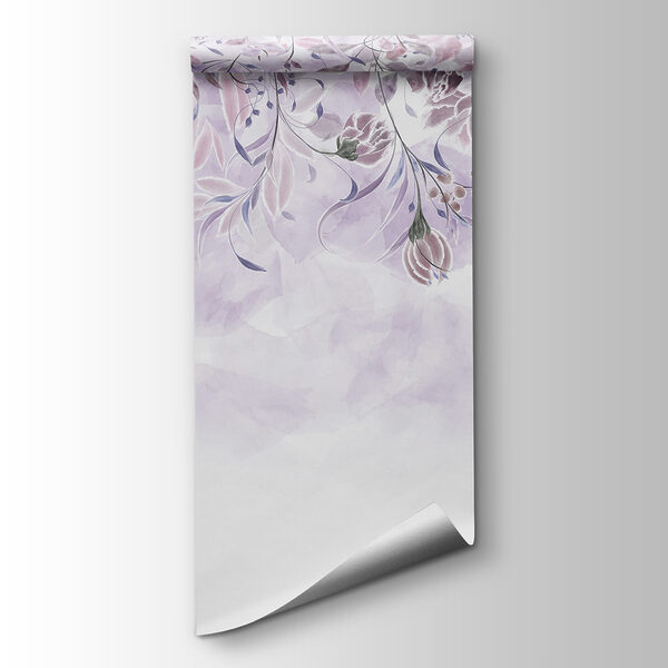 A purple and white floral design A purple and white floral design
