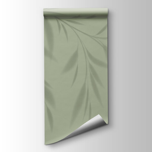 A shadow of a plant on a wall