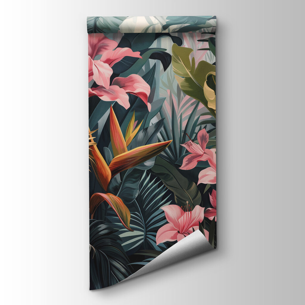 A close up of flowers and leaves