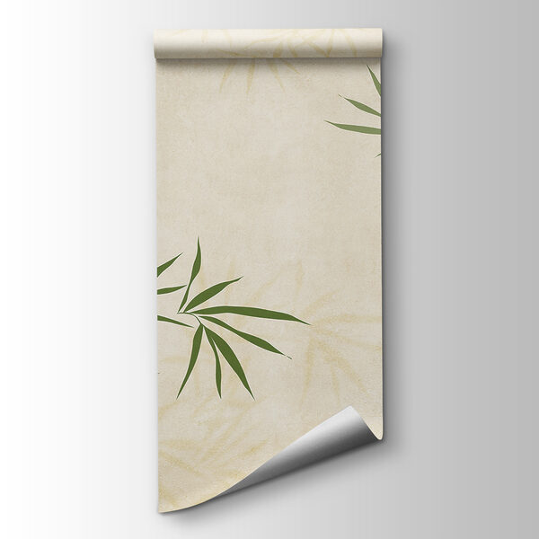 A green leaves on a white background