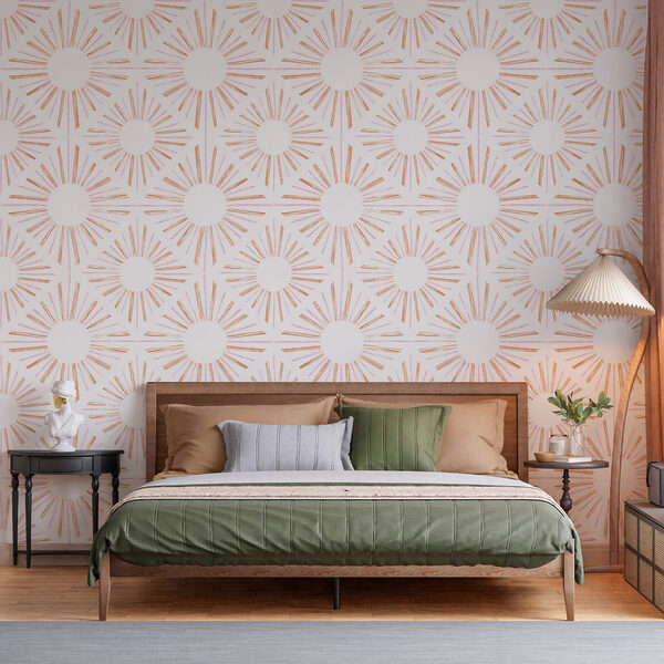 Vzor oranžových a bílých čar