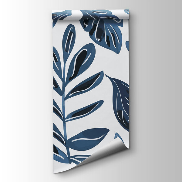 Pattern of blue leaves Pattern of blue leaves