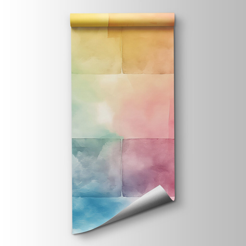 Colorful square tiles