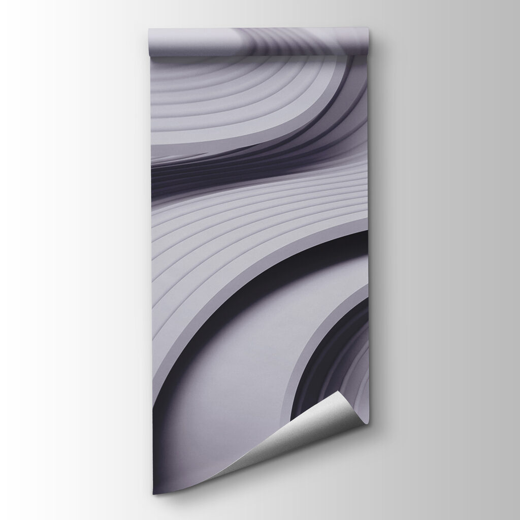 White and grey wavy lines