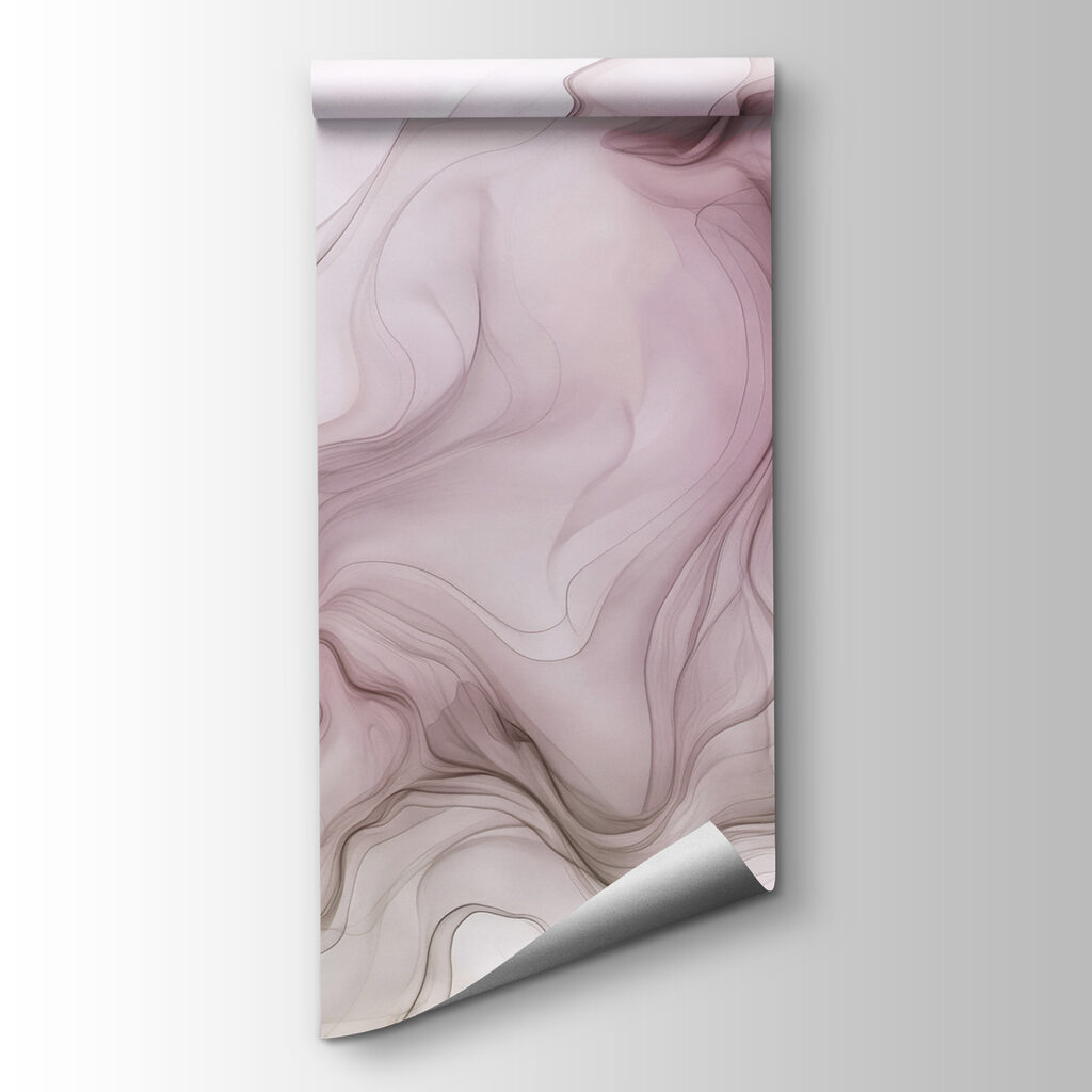 A close up of a pink and white smoke