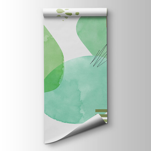 A green and black art A green and black art