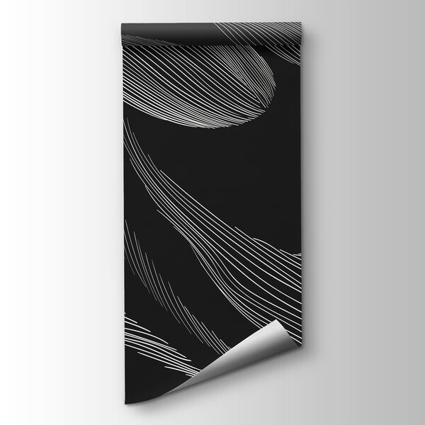 A black and white image of a leaf