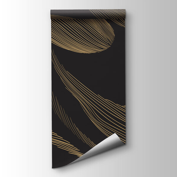 A black background with yellow lines A black background with yellow lines