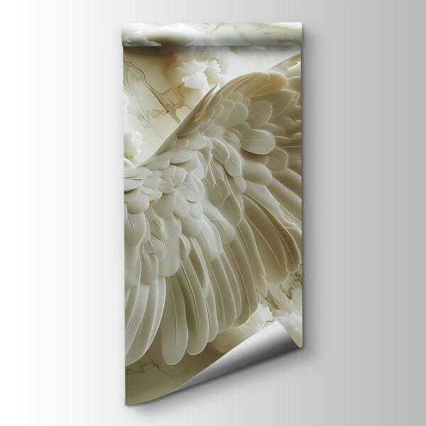 White bird with wings spread out White bird with wings spread out