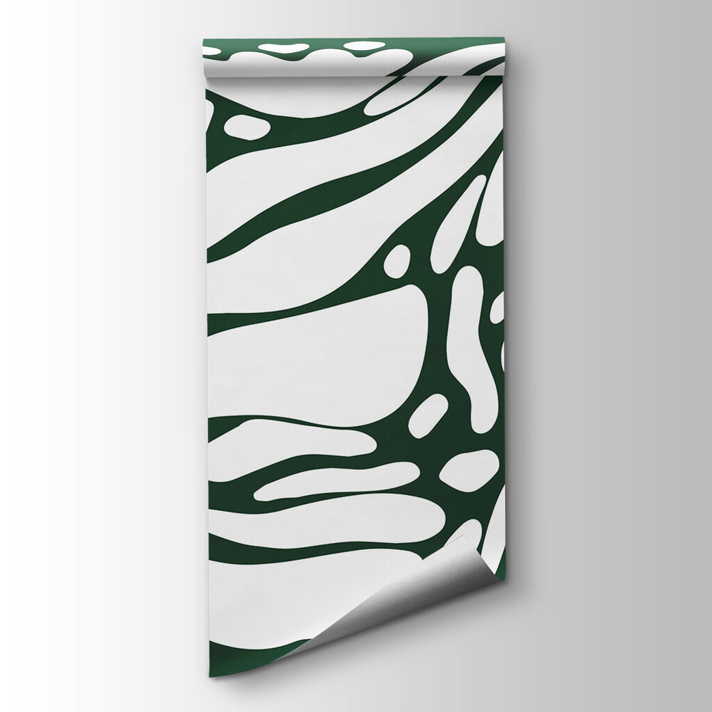 White and green pattern
