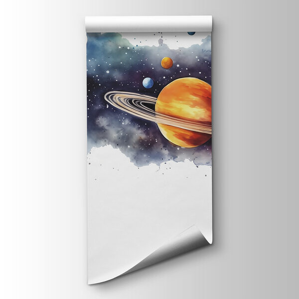 Planets and stars in space