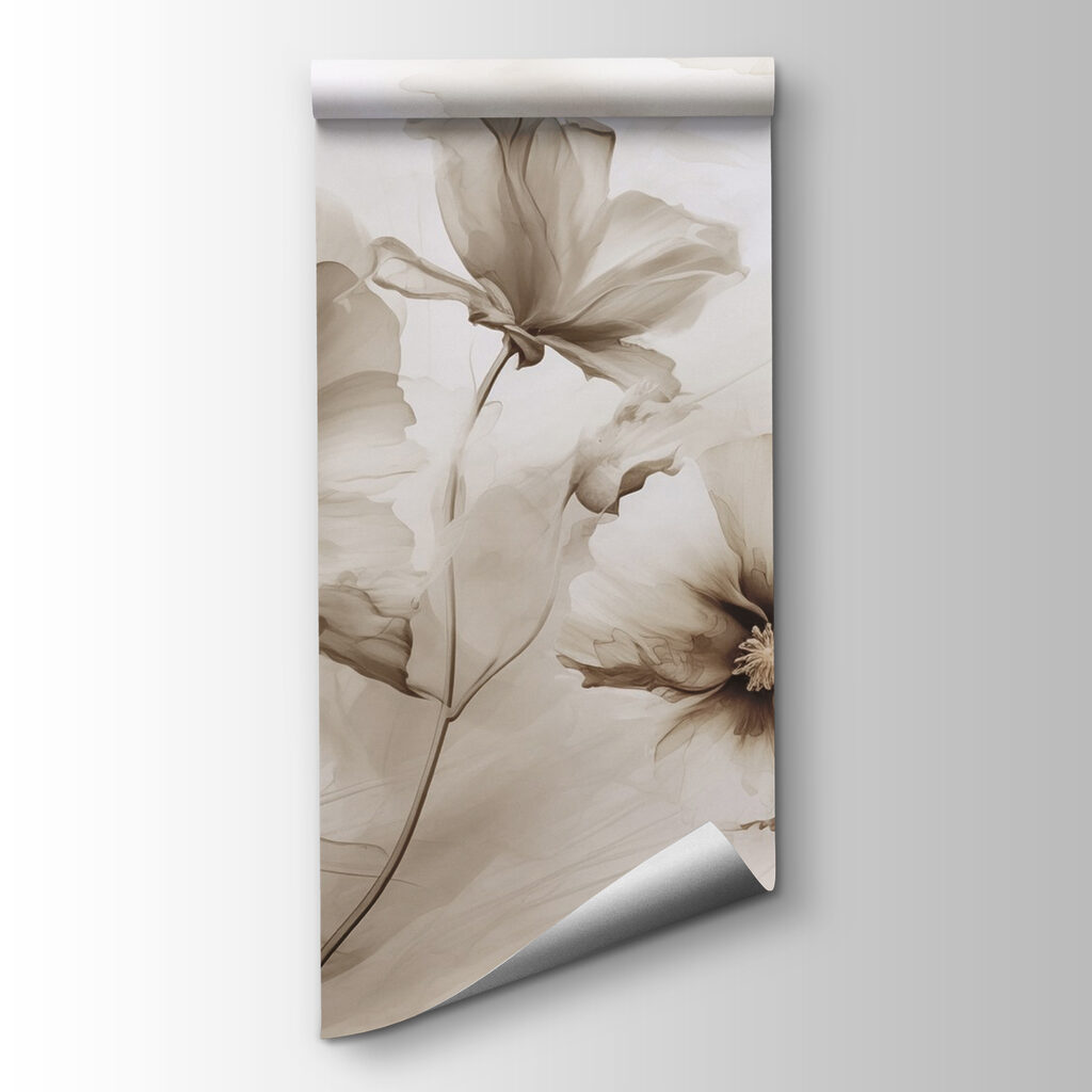 Group of flowers on a white background