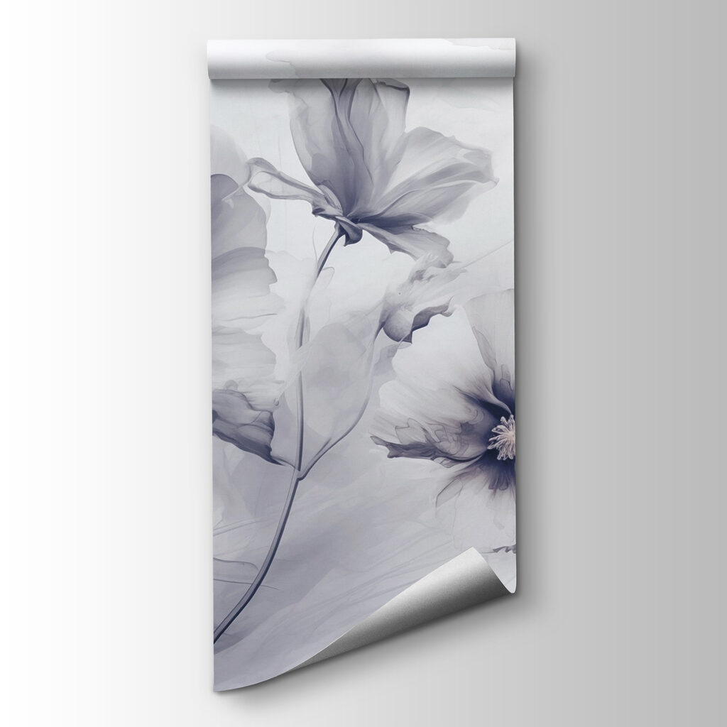 Group of flowers on a white background