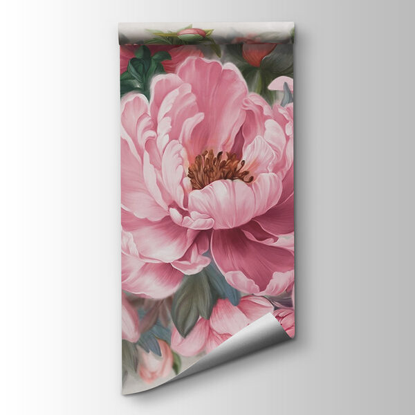 Painting of pink flowers