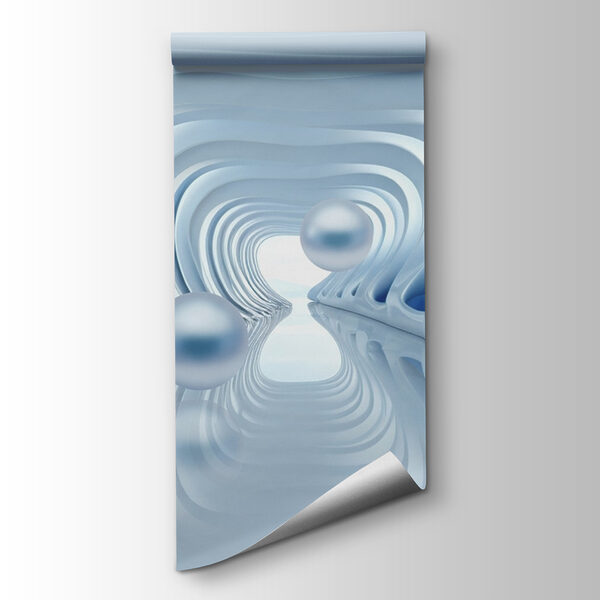 Fluid shapes and floating orbs abound Fluid shapes and floating orbs abound