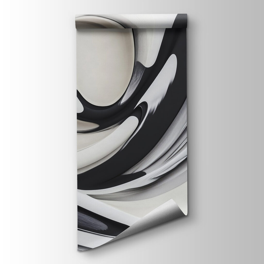 Black and white swirly design Black and white swirly design