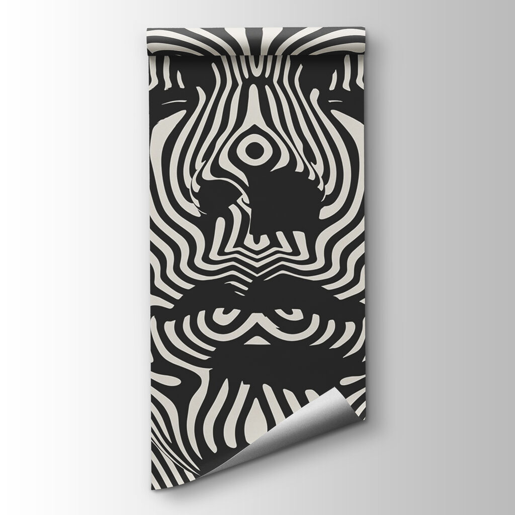 Black and white image of a person's face Black and white image of a person's face