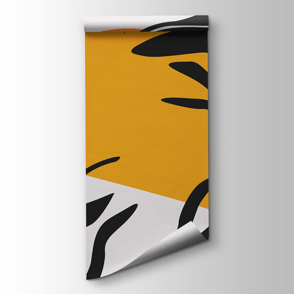 Yellow and black striped pattern