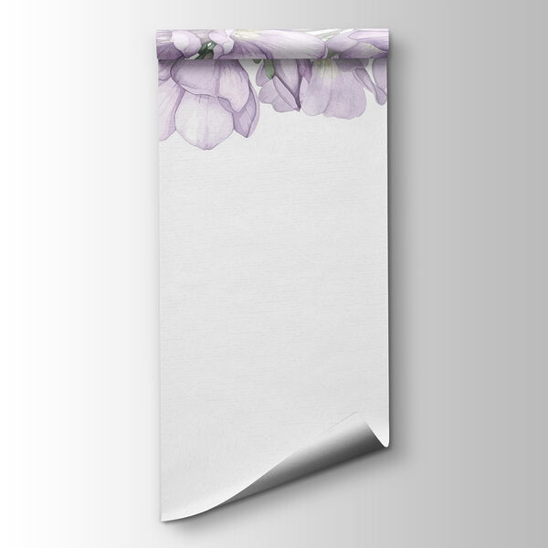 Row of purple flowers