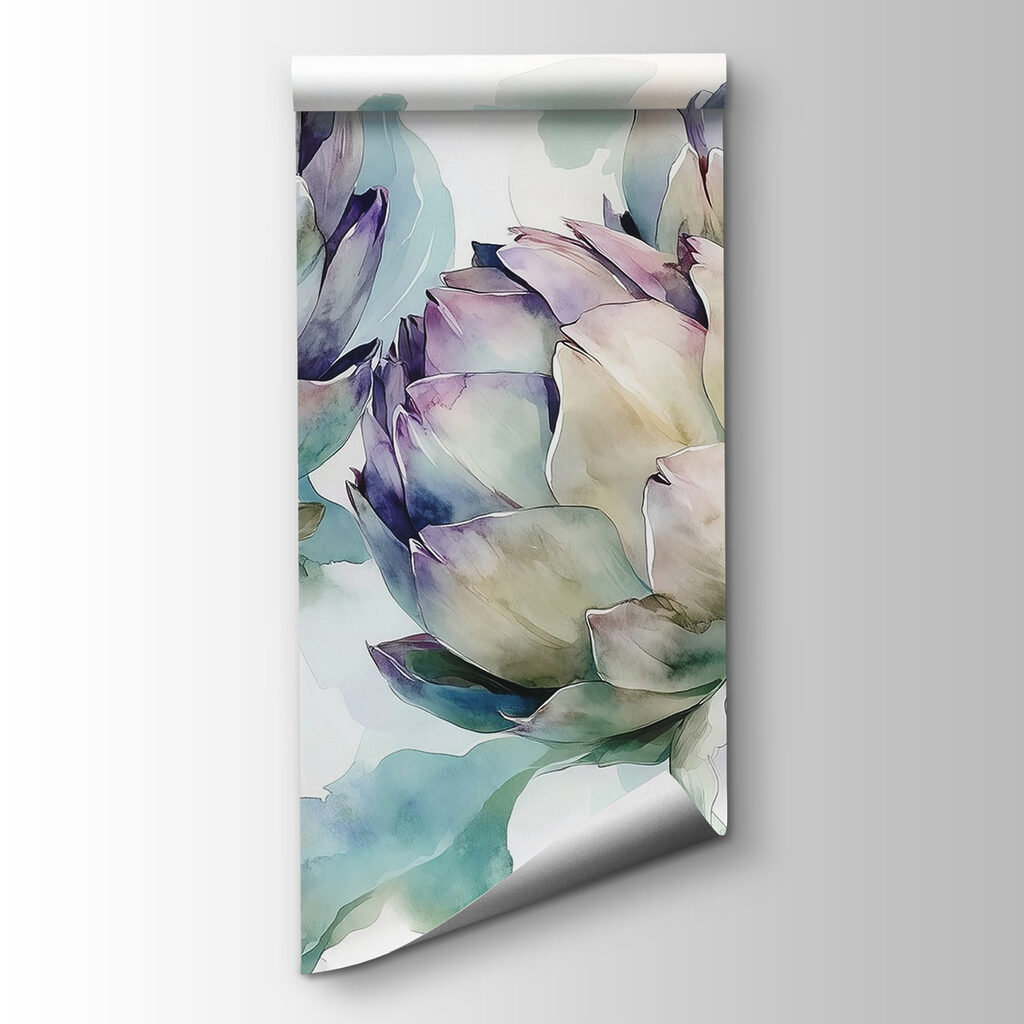 Art artichokes on a white background Art artichokes on a white background