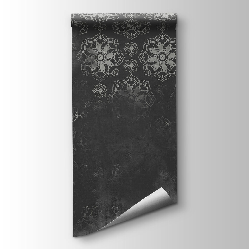 Grey and white wallpaper