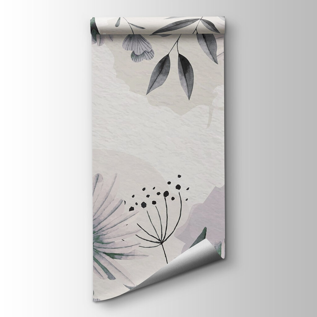 Delicate floral watercolor pattern design