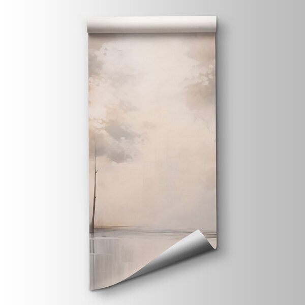 Painting of trees and water