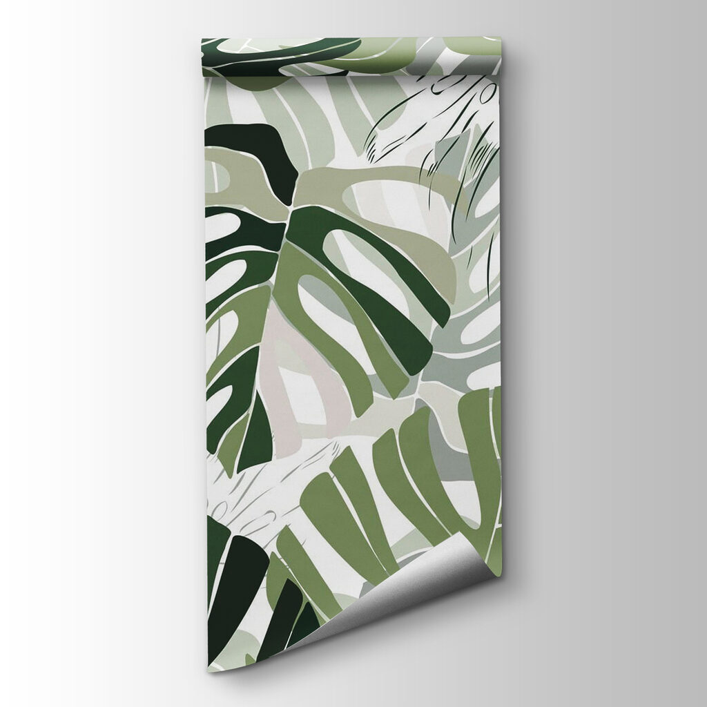 Pattern of leaves on a white background Pattern of leaves on a white background