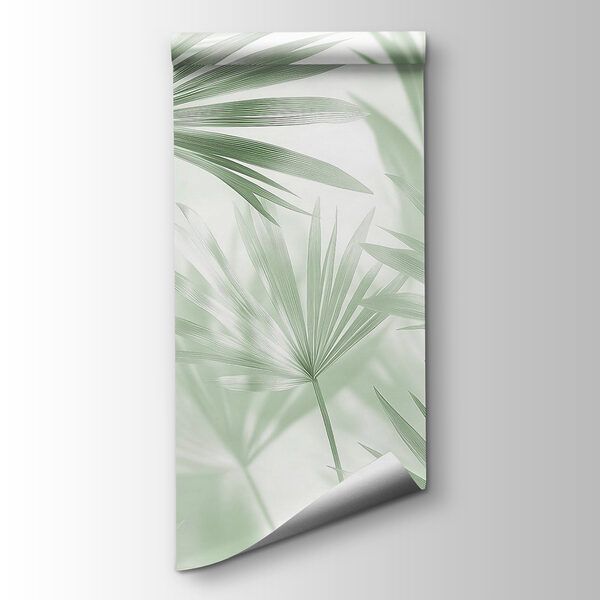 Soft green leaves dance in light