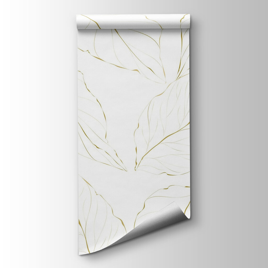 Pattern of leaves on a white background Pattern of leaves on a white background