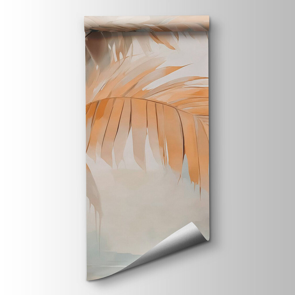 Palm trees in the fog