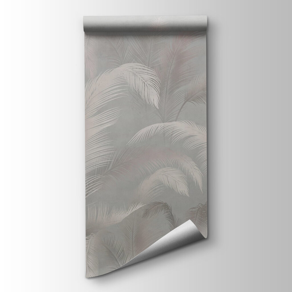 Soft palms in a muted background