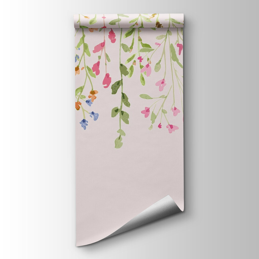 Painting of flowers and leaves Painting of flowers and leaves