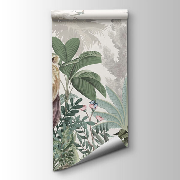 Wallpaper with animals and birds