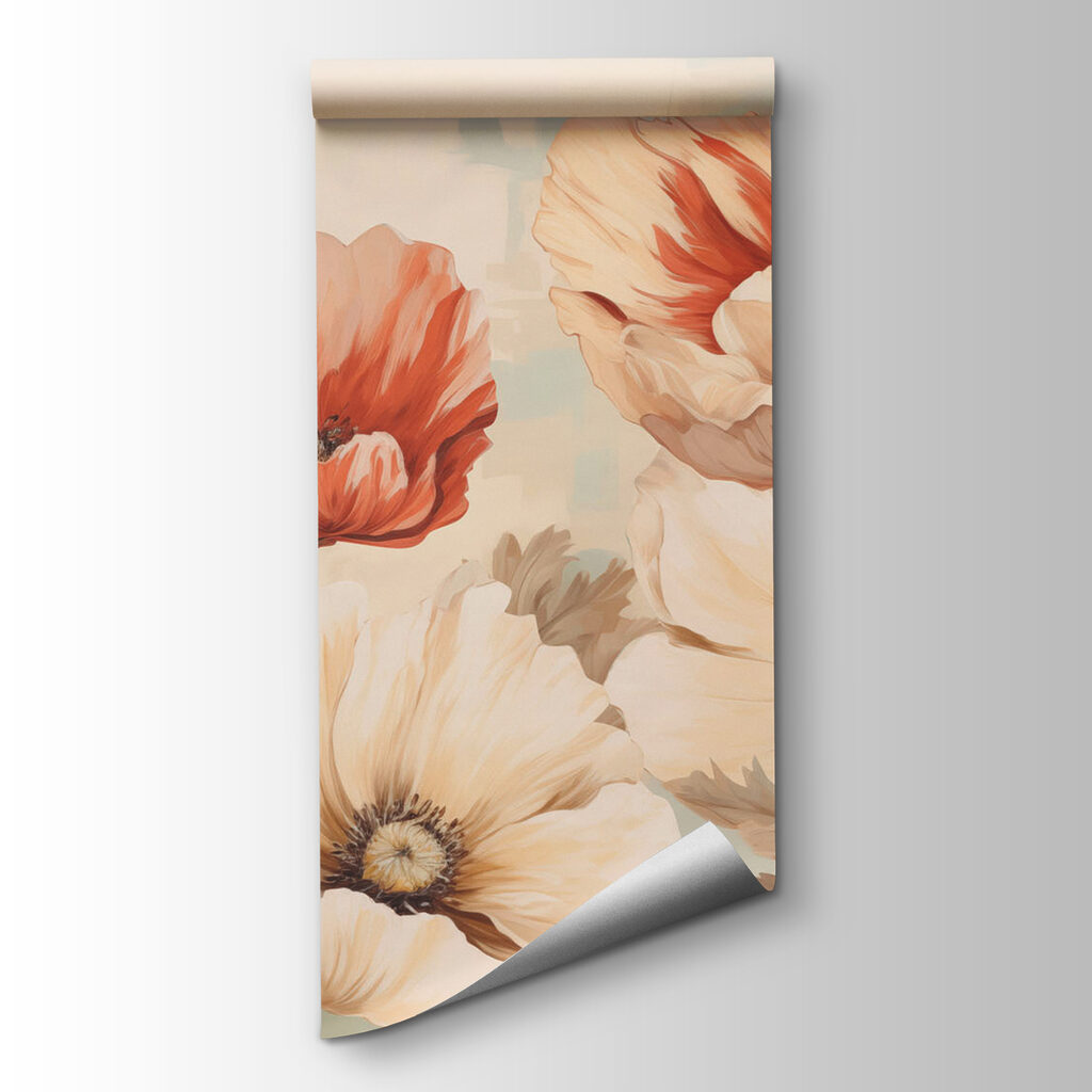 Bright blooms in soft tones