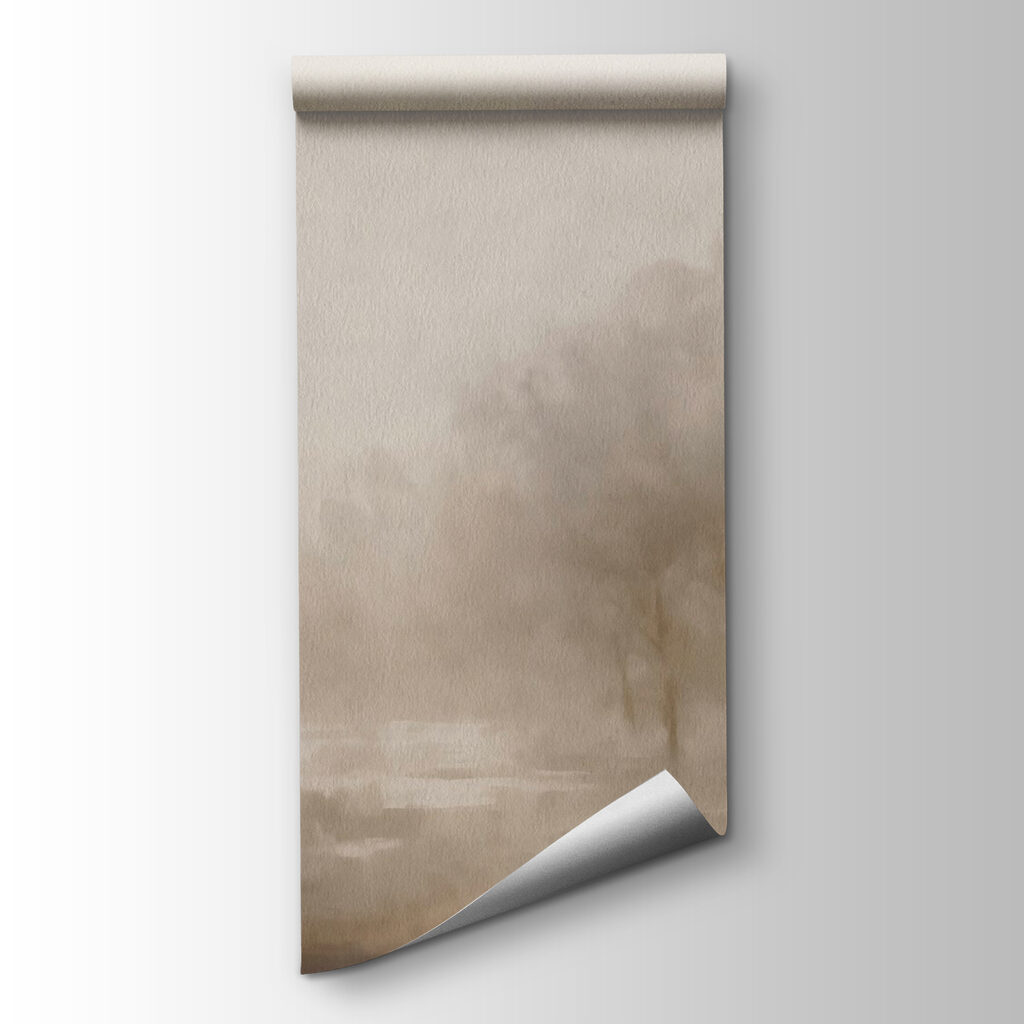 Foggy landscape with trees Foggy landscape with trees