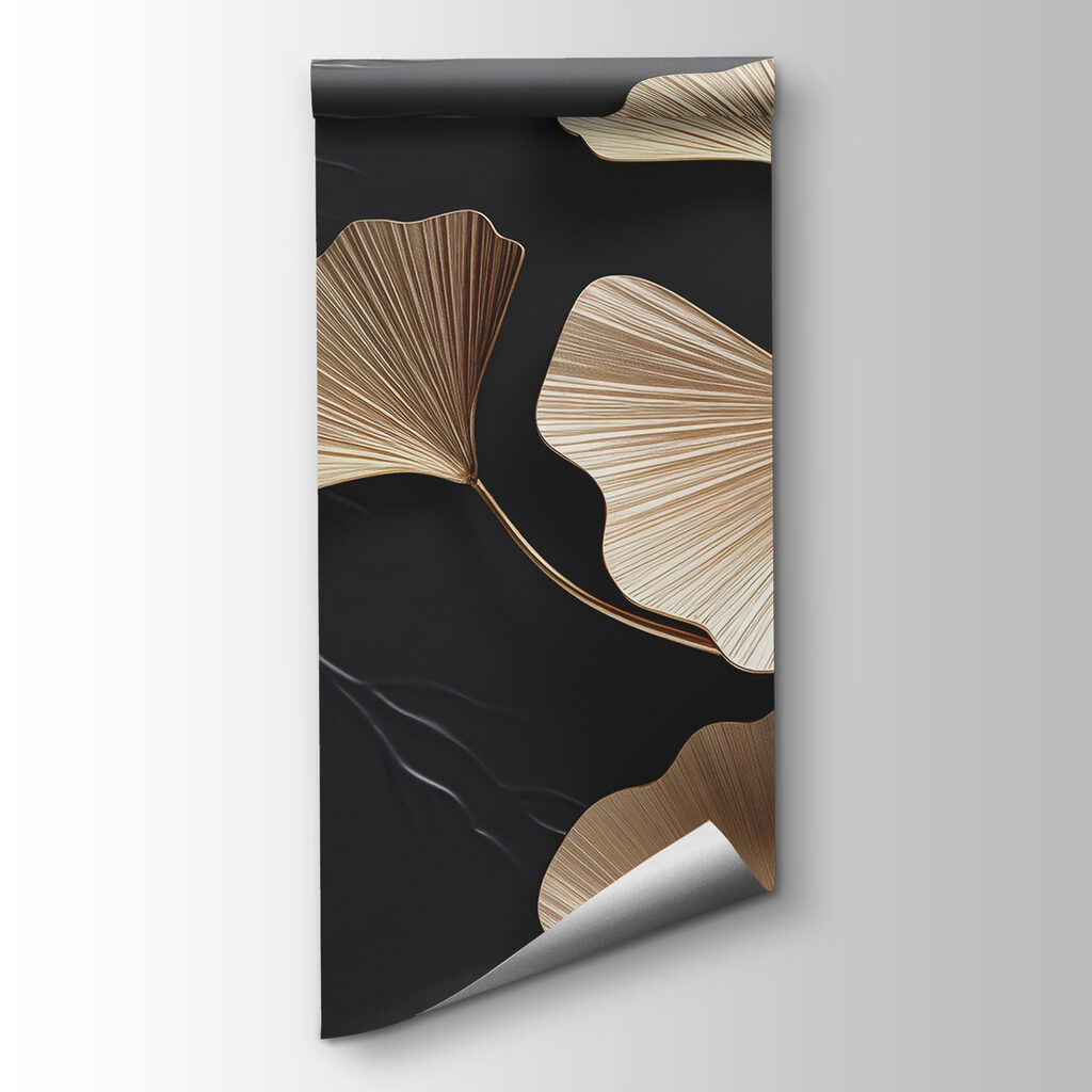 Elegant leaves against a dark backdrop