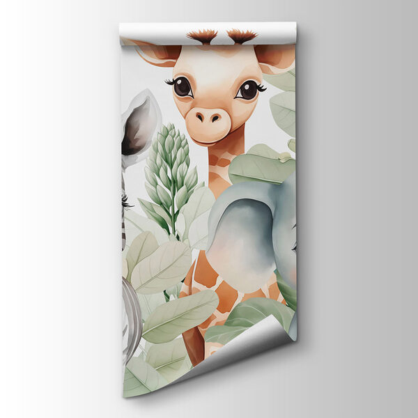 Group of animals with leaves Group of animals with leaves